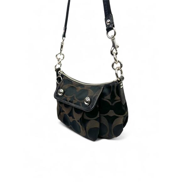 Coach Vintage Poppy Signature Satin Shoulder Bag - Picture 8 of 12